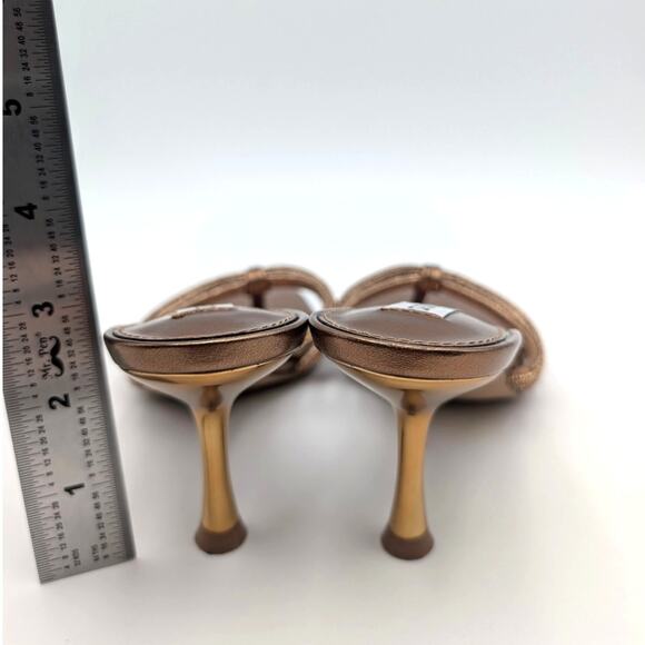 Steve Madden Jazzee Embellished Slide Sandal Women's Bronze Size US6 EU37 - Picture 5 of 11